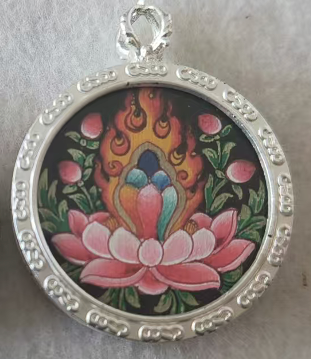 The Blazing Cintamani: Wish-Fulfilling Jewel & Abundance Manifestation Amulet Pendant