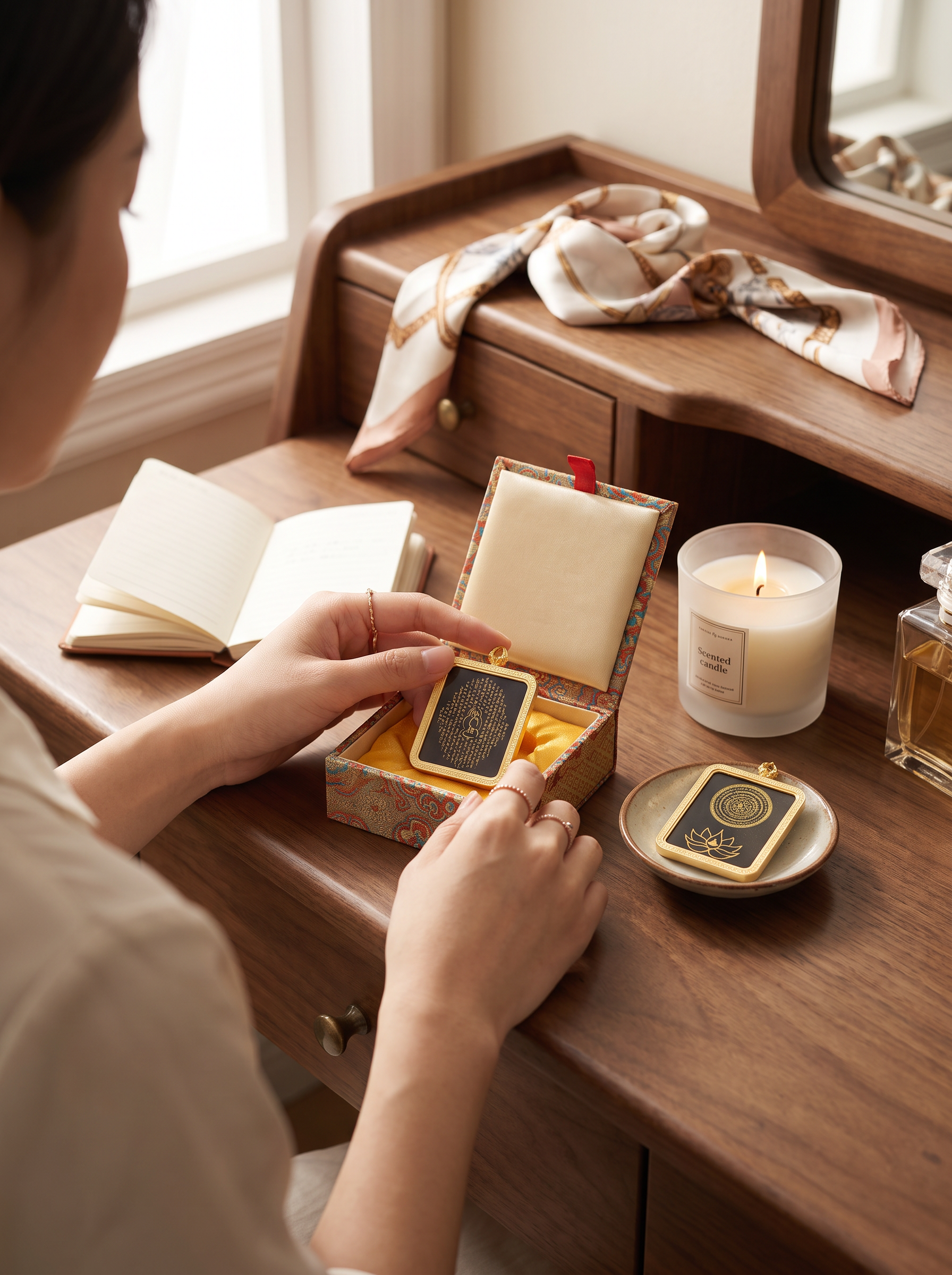 The Heart Sutra: Dual-Sided Zen Mindfulness & Mantra Mandala Talisman Executive Desk & Strategic Workspace