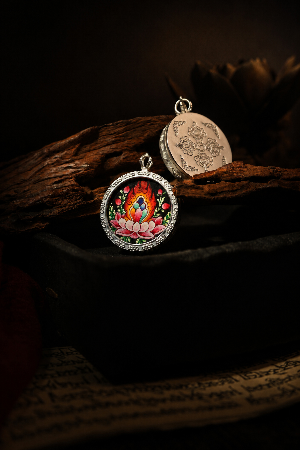 The Blazing Cintamani: Wish-Fulfilling Jewel & Abundance Manifestation Amulet Pendant